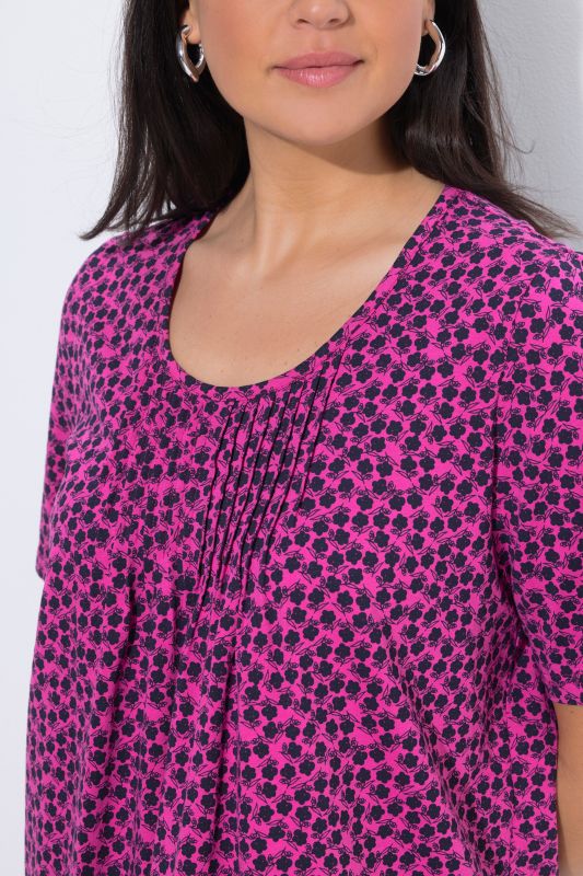 Тениска с флорален принт