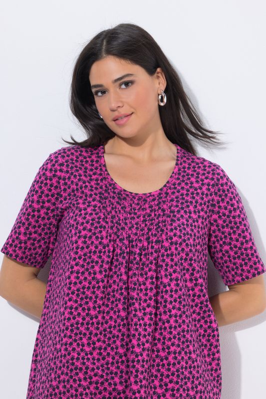 Тениска с флорален принт