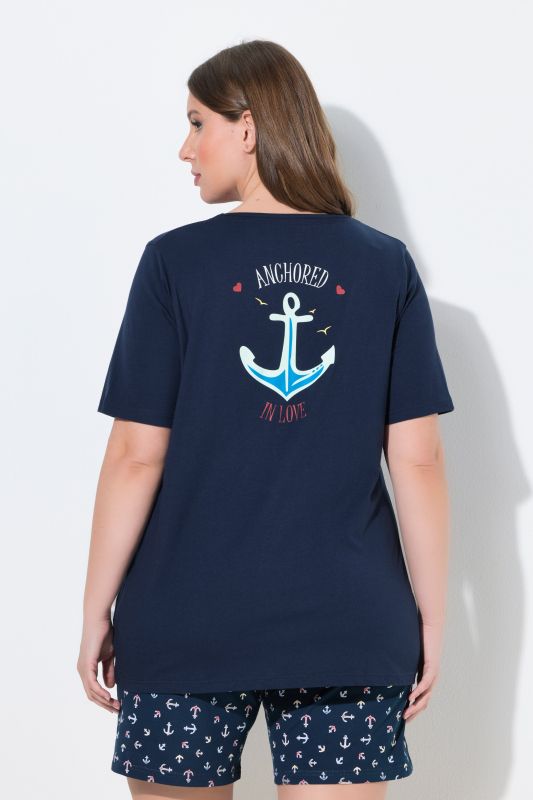 Eco Cotton Anchor Short Sleeve Pajama Tee