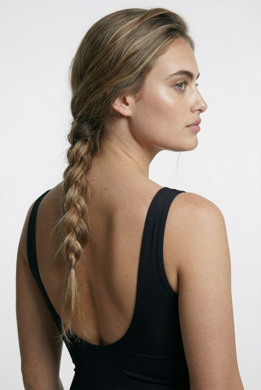 Braided Piping One Piece Swimsuit