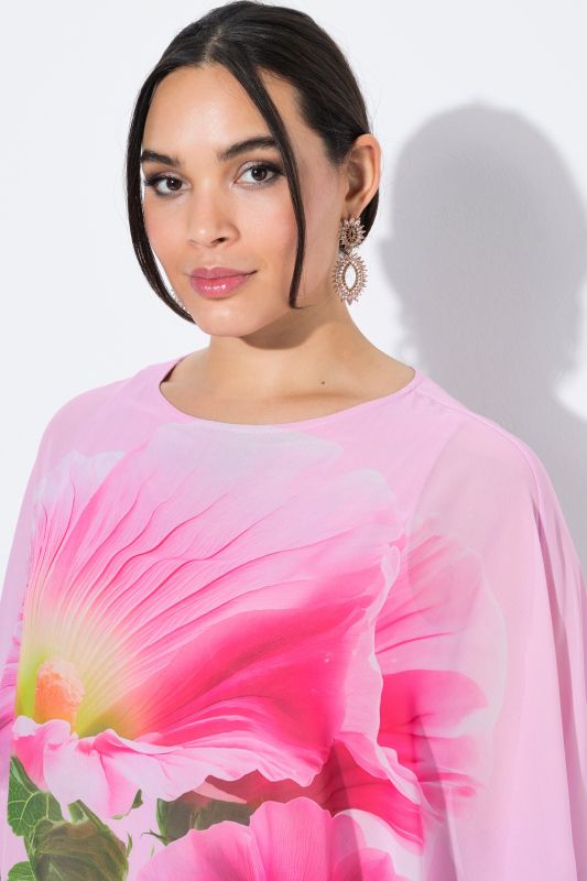 Блуза с шифон и пайети