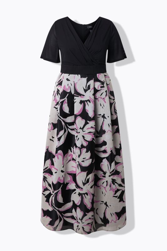 Рокля тип прегърни ме с флорален принт