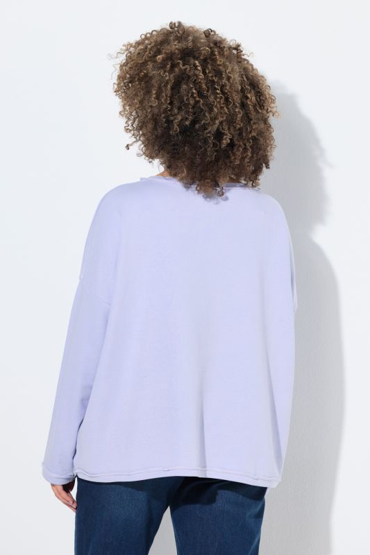 Rolled Edge Oversized Sweatshirt