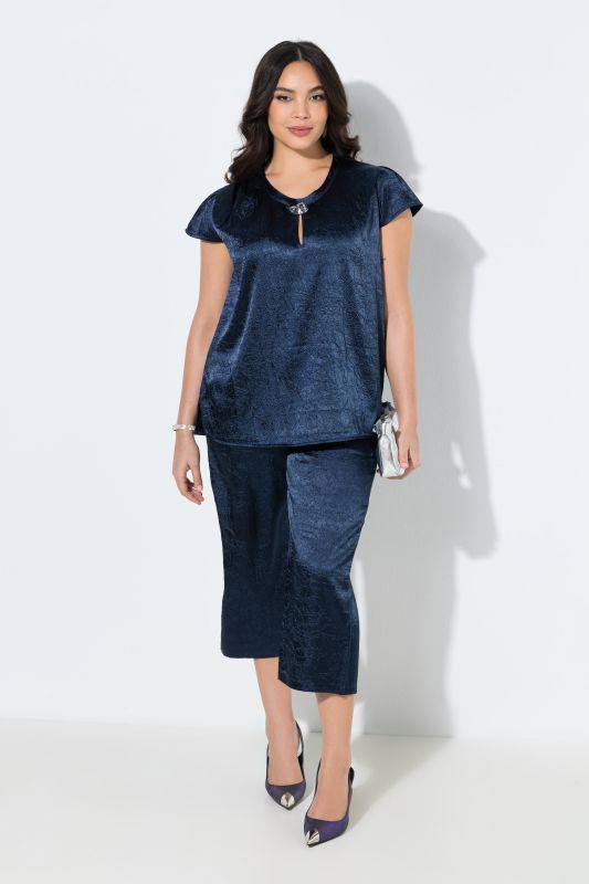 Crepe Satin Comfort Waist Culottes