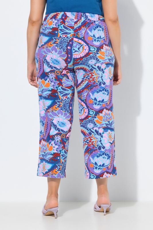 Electric Dusk Paisley Cropped Pants