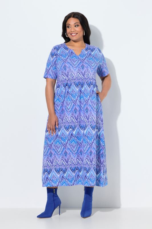 Рокля с мраморен принт