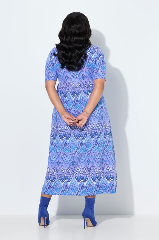 Рокля с мраморен принт