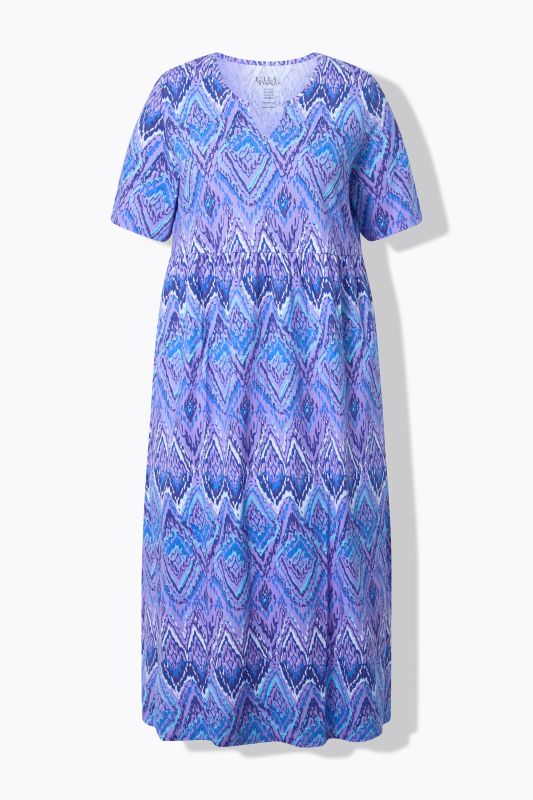 Рокля с мраморен принт