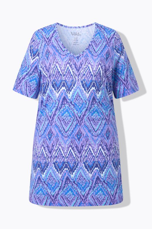 Туника с мраморен принт