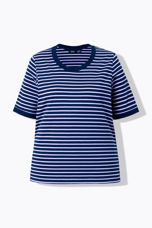 Тениска с раиран принт