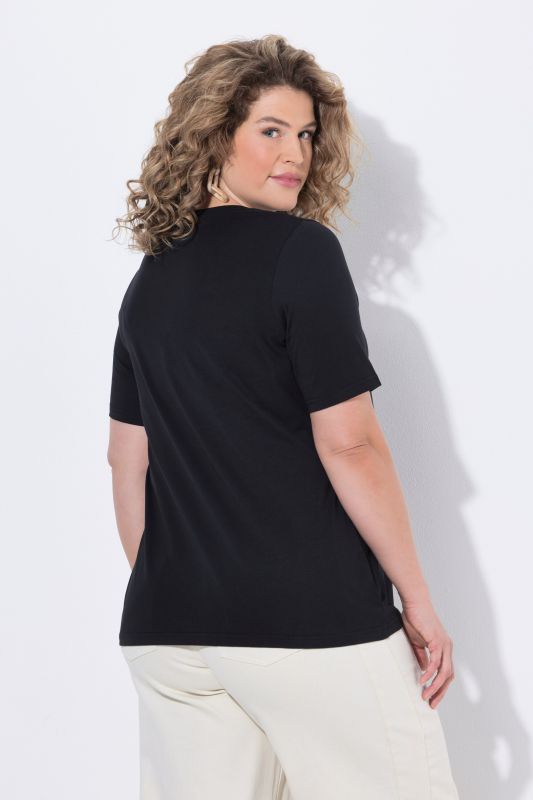 Тениска с графичен принт на цвете