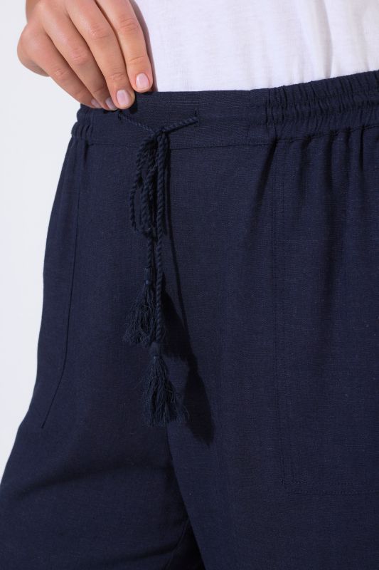 Панталон ленен с широки крачоли