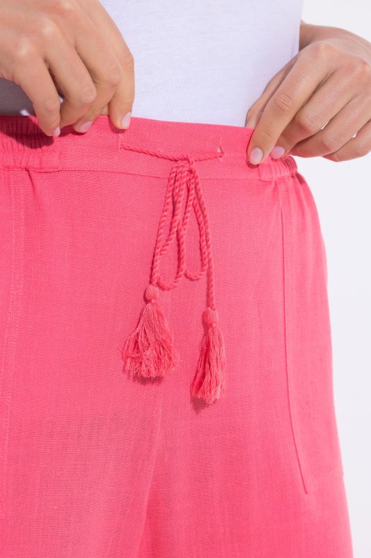 Панталон ленен с широки крачоли