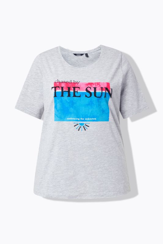 Тениска с графично слънце