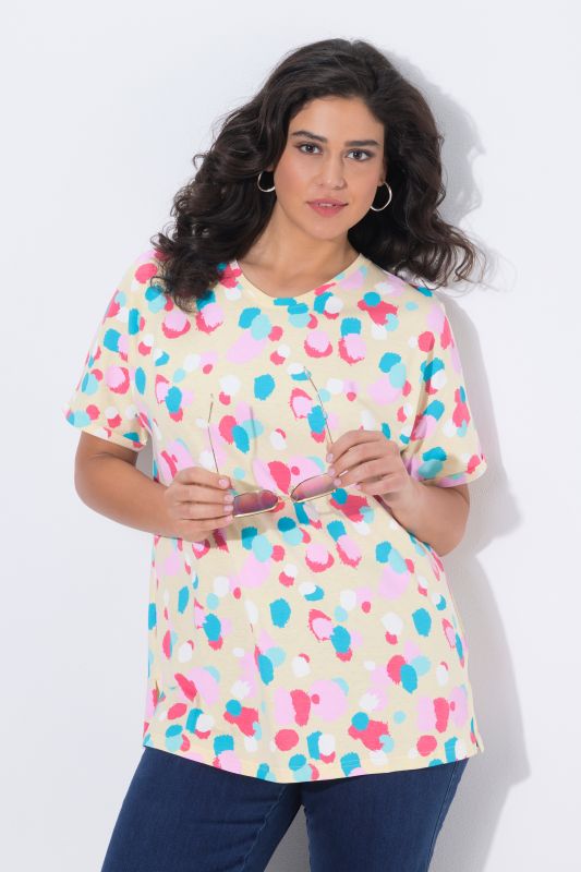 Тениска с цветни точки
