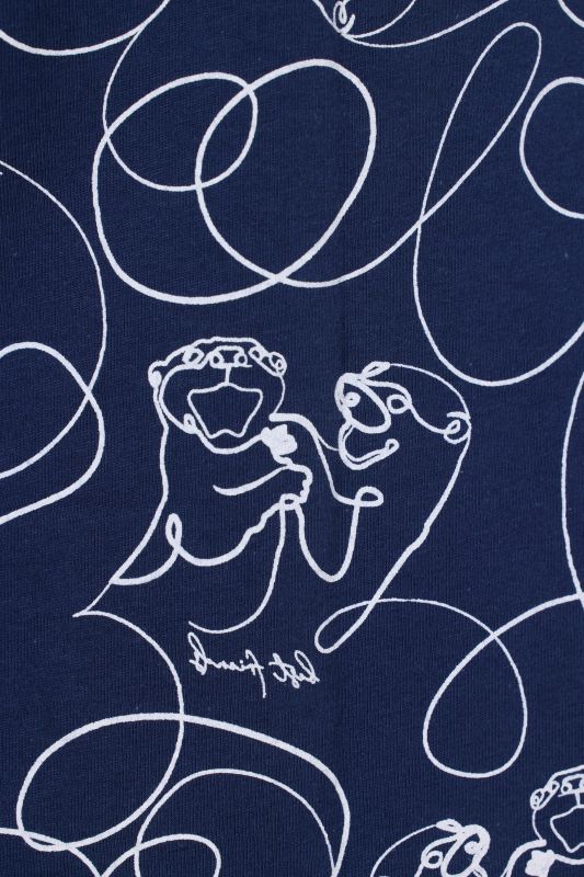 Тениска с животински принт с линии