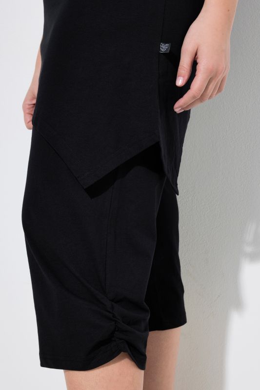 Pointed Hem Two Piece Pajama Set