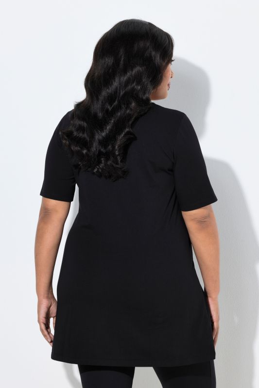 Туника с рисуван флорален принт