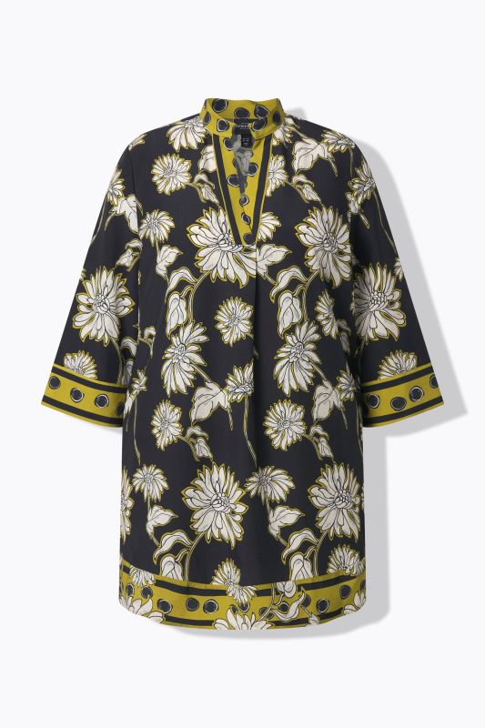 Туника сатенена с цветя