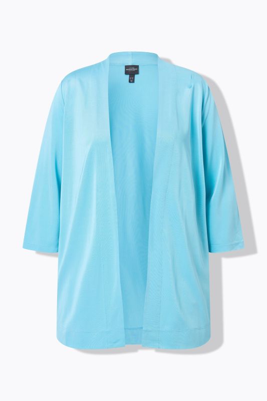 Lightly Textured Open Shape Slinky Pique Jacket