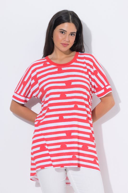 Тениска с райета и точки