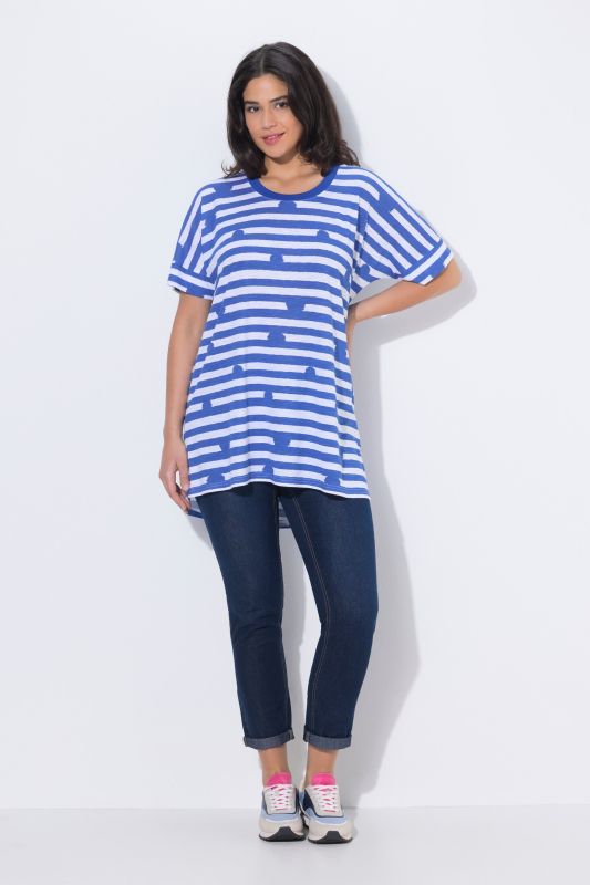 Тениска с райета и точки