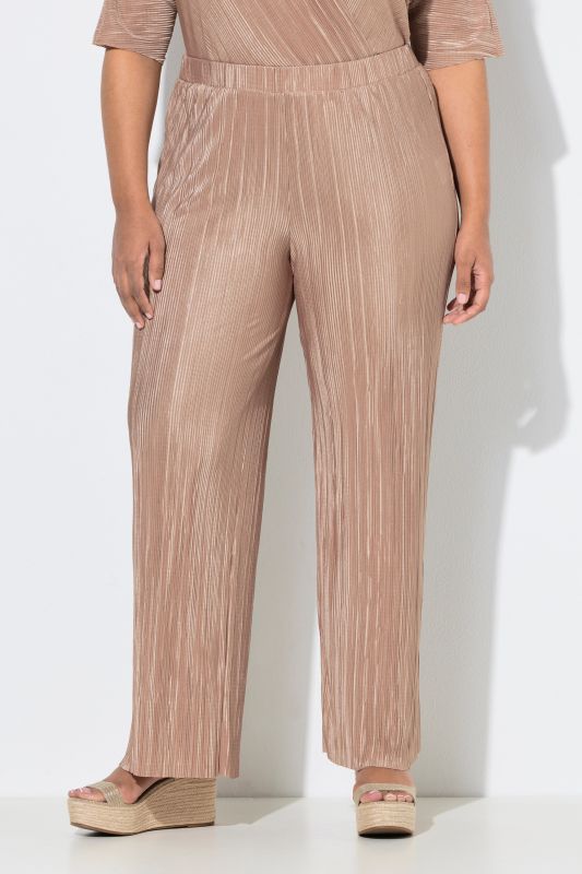 Pleated Elastic Waist Pants