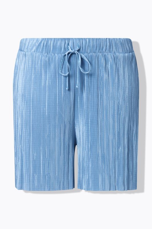 Pleated Elastic Waist Shorts
