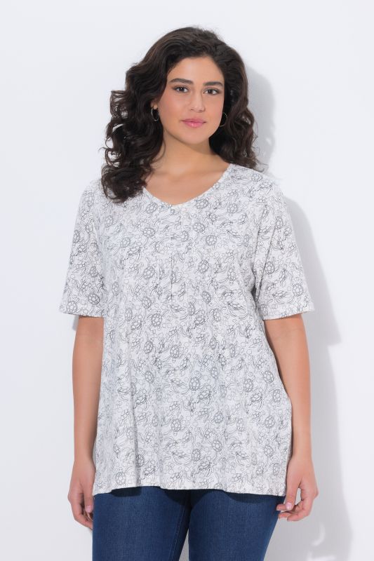 Тениска с принт на костенурки