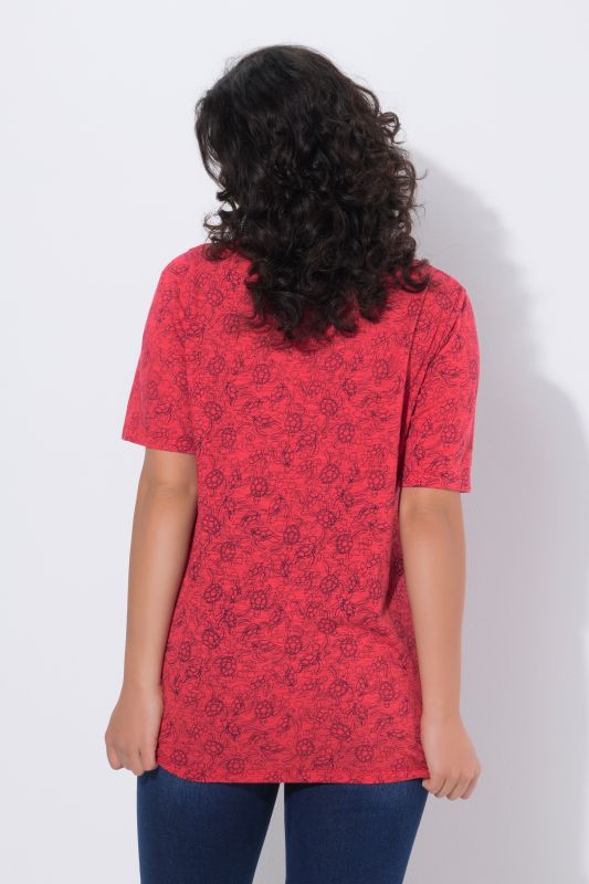 Тениска с принт на костенурки