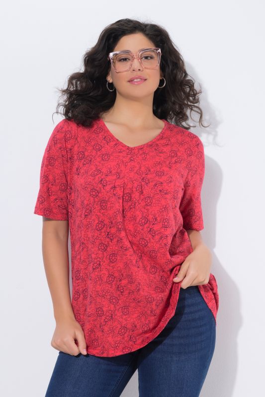 Тениска с принт на костенурки