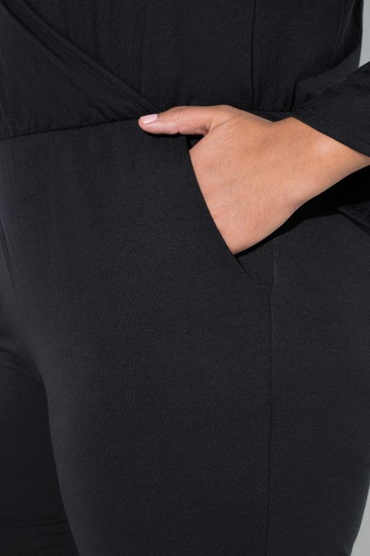 Lace Panel Pocket Jumpsuit