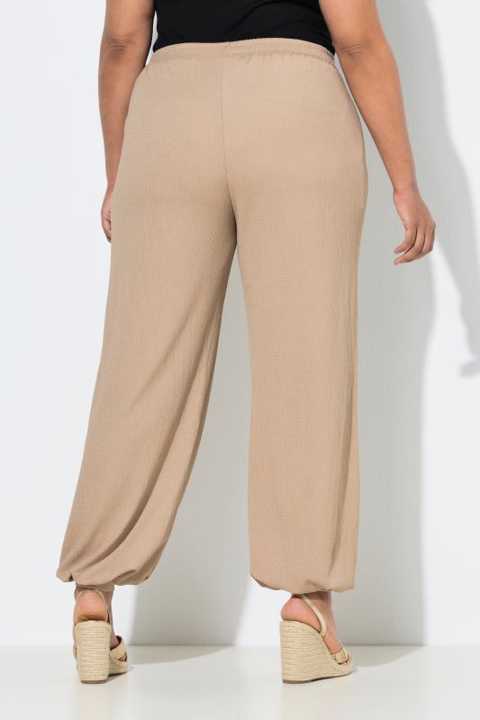 Wide Leg Crepe Pocket Pants