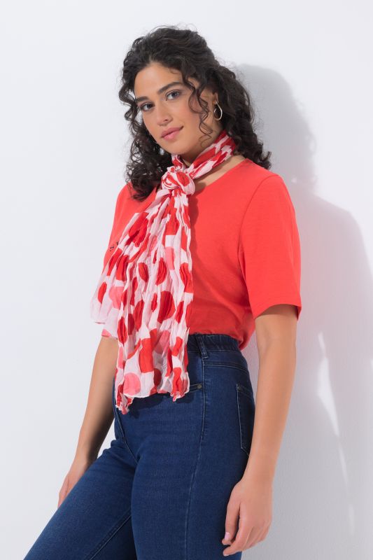 Шал с намачкан ефект и точки