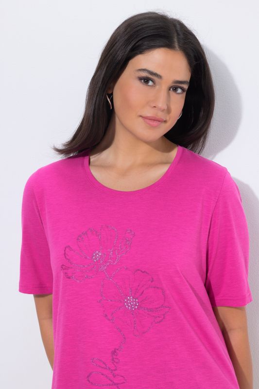 Тениска с бляскави акценти