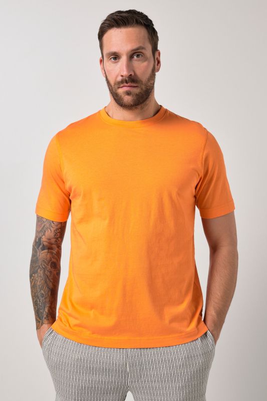 Тениска с обло деколте и къси ръкави, бейсик