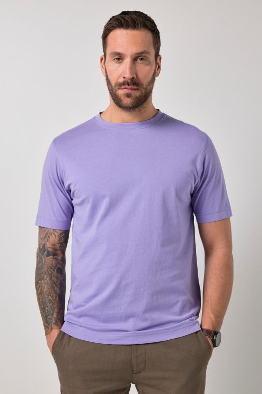 Тениска с обло деколте и къси ръкави, бейсик