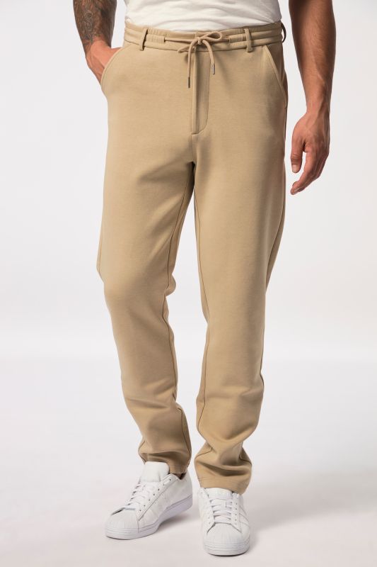 Jersey trousers, slip on style, chino, FLEXNAMIC®, business, mix-and-match NEW YORK, up to 8 XL