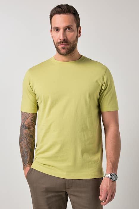 Тениска с обло деколте и къси ръкави, бейсик