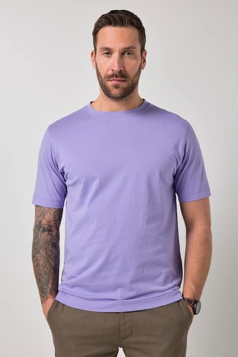 Тениска с обло деколте и къси ръкави, бейсик