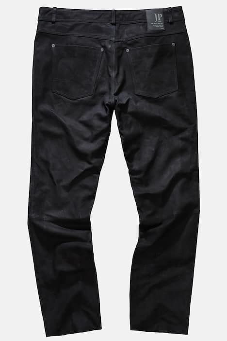 Leather pants, regular fit, 5 pockets, buffalo leather