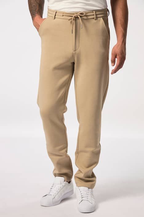 Jersey trousers, slip on style, chino, FLEXNAMIC®, business, mix-and-match NEW YORK, up to 8 XL
