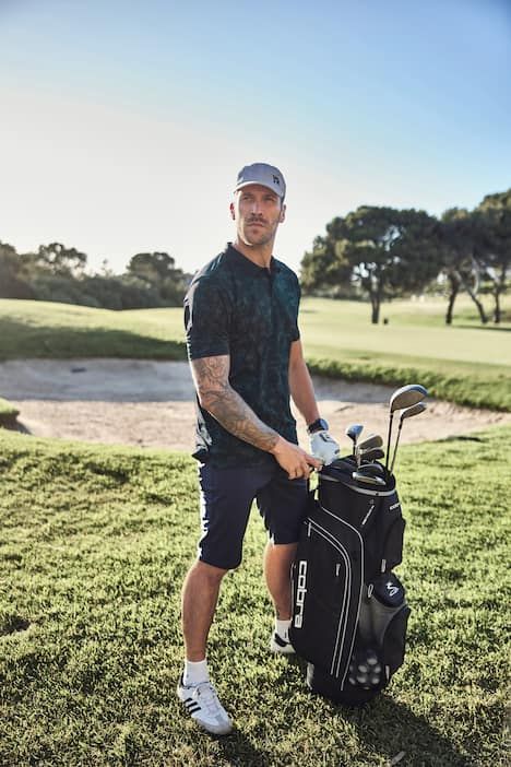 Тениска с яка и принт JAY-PI