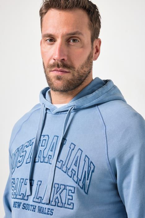 Суитчър с качулка и надпис