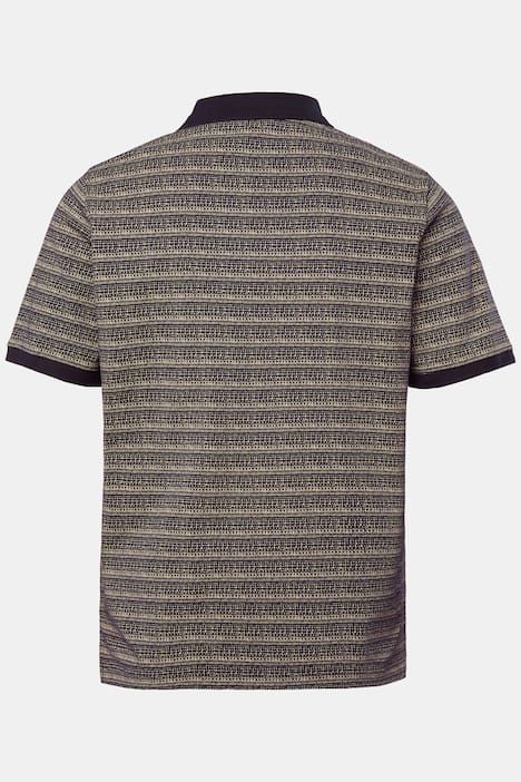 Блуза с принт, яка и копчета