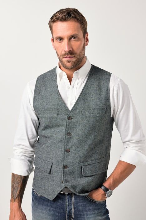 Tweed waistcoat FLEXNAMIC®
