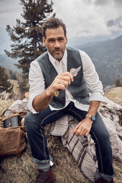 Tweed waistcoat FLEXNAMIC®