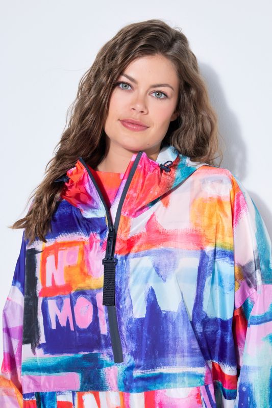 Дъждобран с акварелен принт