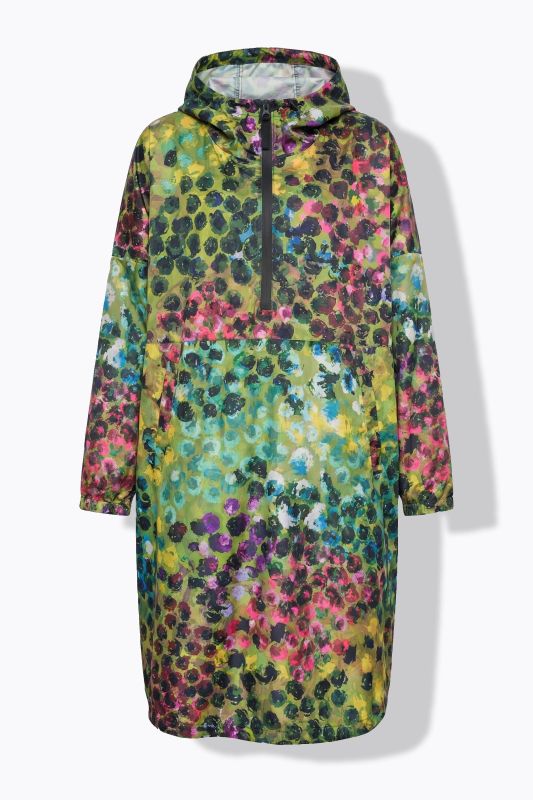 Дъждобран с принт на точки