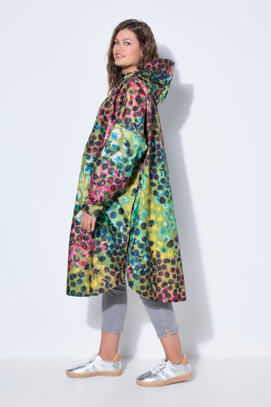 Дъждобран с принт на точки